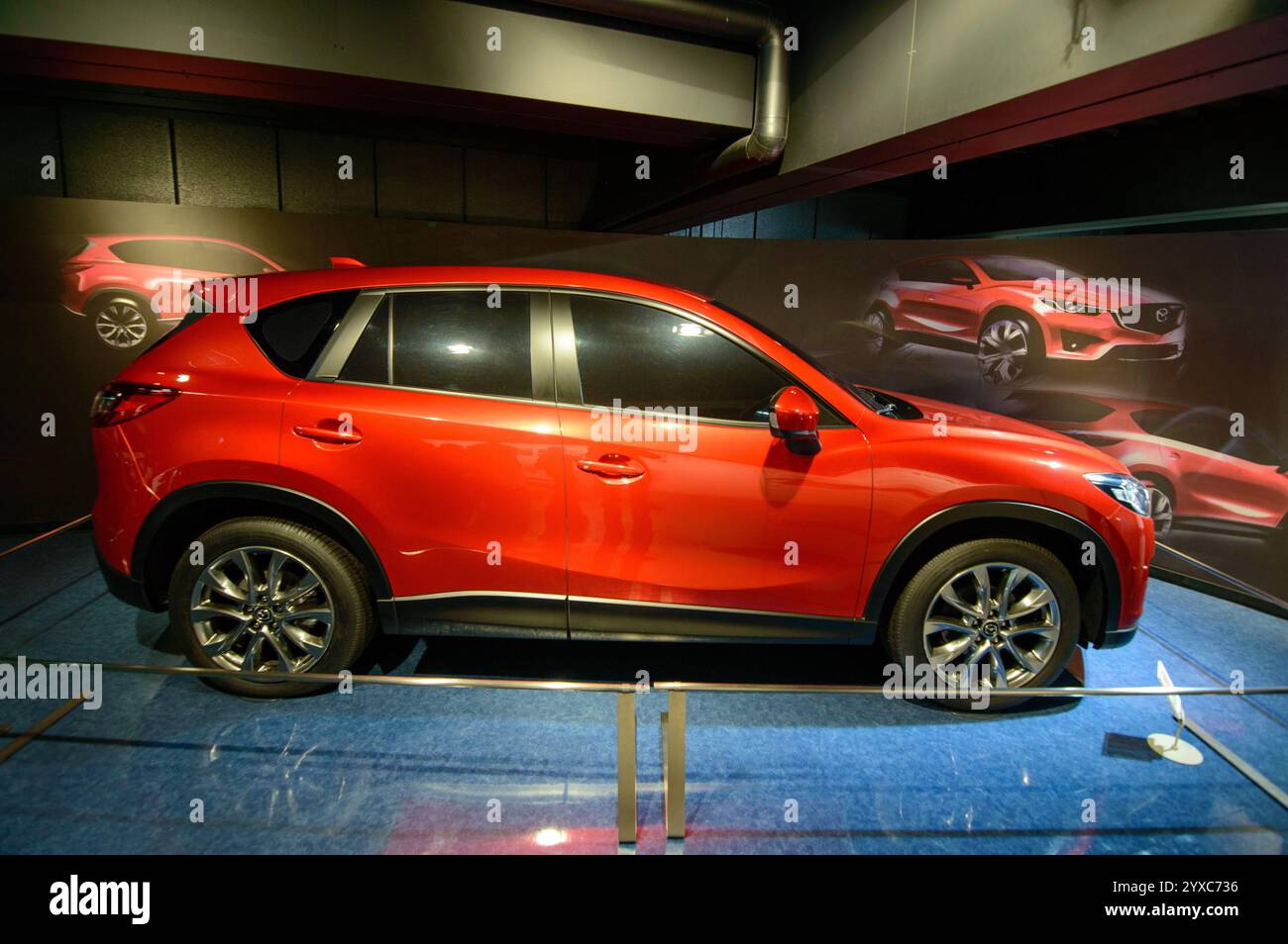 Mazda Car wurde am 20. Dezember 2017 im Mazda Car Museum und in der Montagewerkausstellung in Hiroshima, Japan, ausgestellt Stockfoto