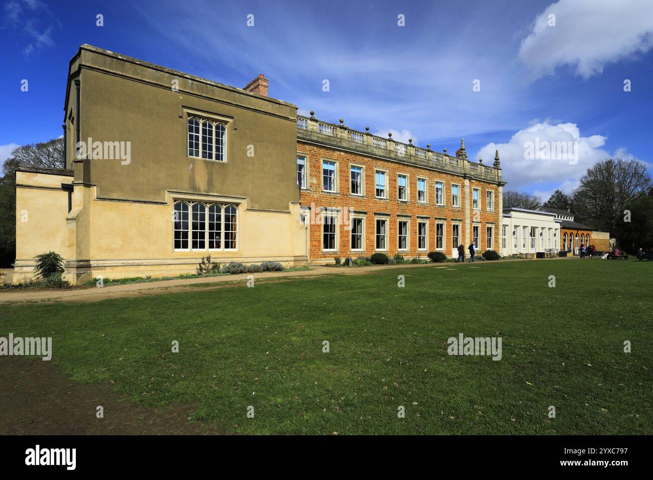 Blick auf Delapre Abbey, Northampton Town, Northamptonshire, England; Großbritannien Stockfoto