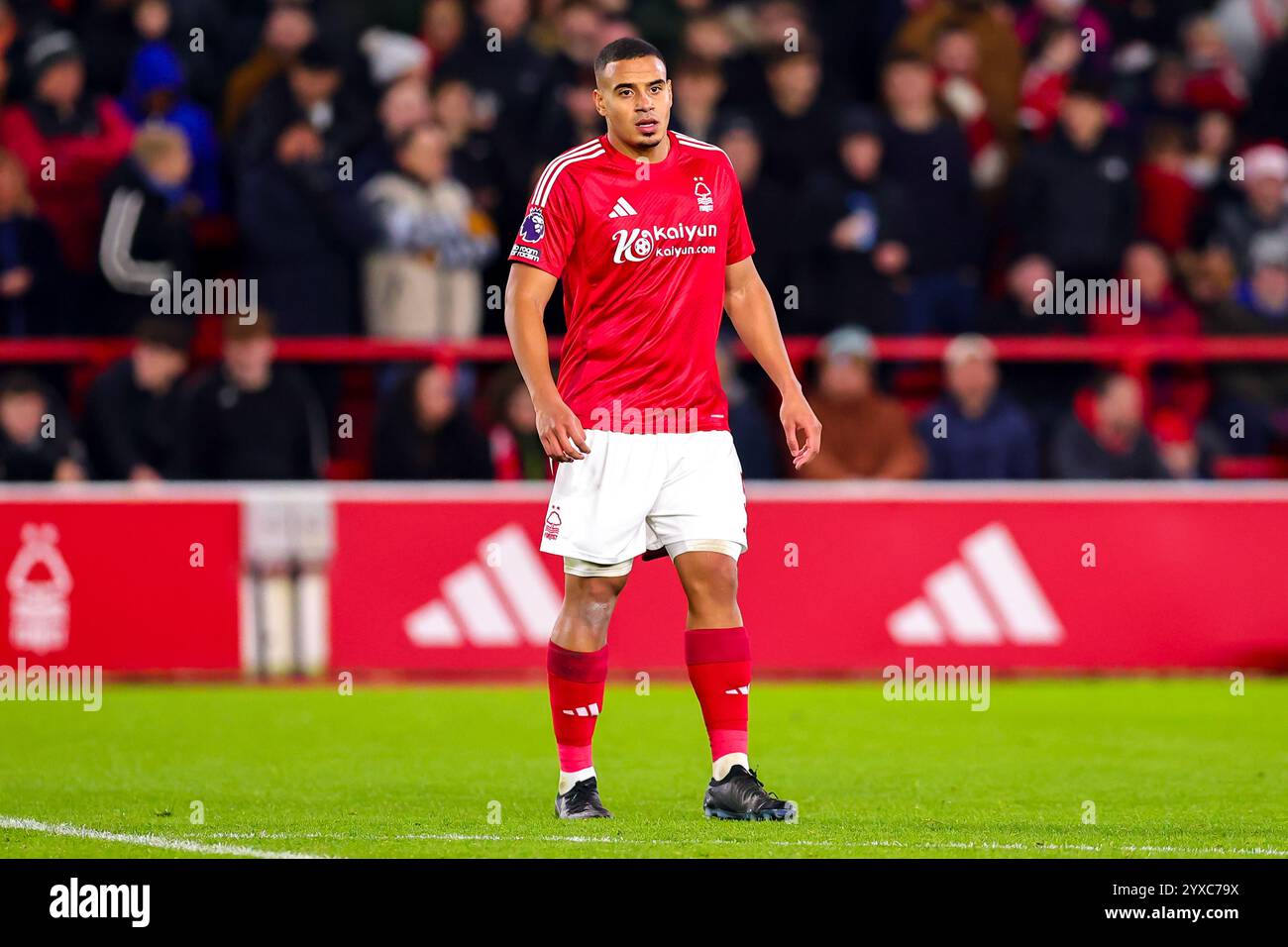 Nottingham, Großbritannien. Dezember 2024. Murillo of Nottingham Forest während des Spiels Nottingham Forest FC gegen Aston Villa FC English Premier League im City Ground, Nottingham, England, Vereinigtes Königreich am 14. Dezember 2024 Credit: Every Second Media/Alamy Live News Stockfoto