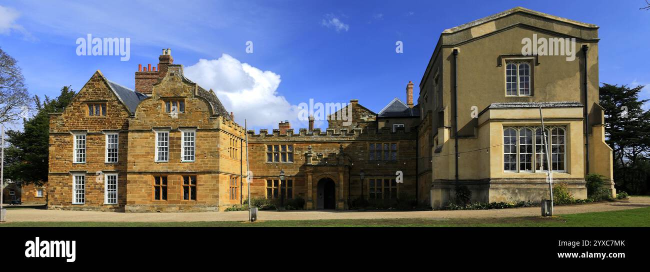 Blick auf Delapre Abbey, Northampton Town, Northamptonshire, England; Großbritannien Stockfoto