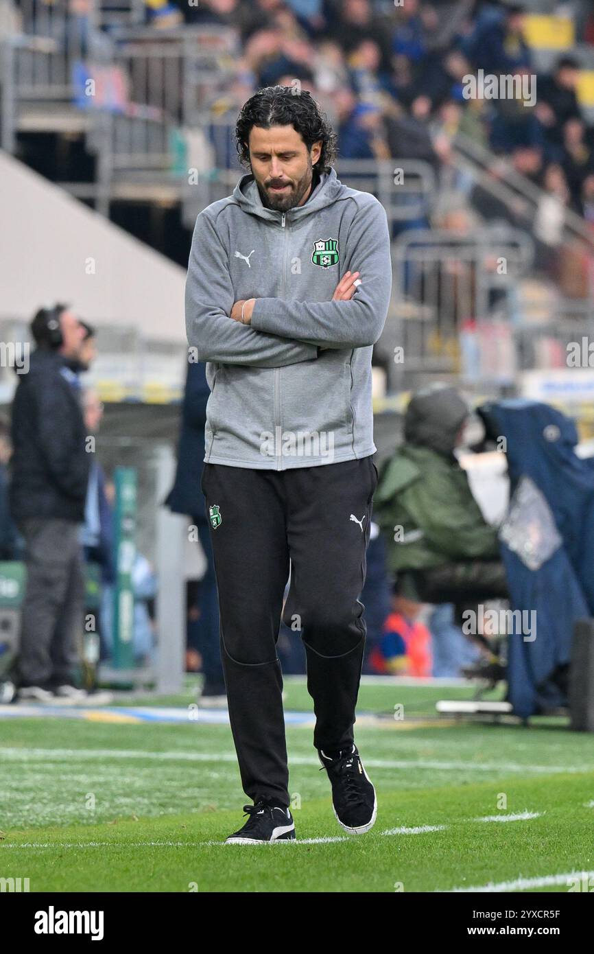 14. Dezember 2024, Benito Stirpe Stadium, Frosinone, Italien; Fußballspiel Serie B; Frosinone gegen Sassuolo; Fabio Grosso Cheftrainer von US Sassuolo Stockfoto