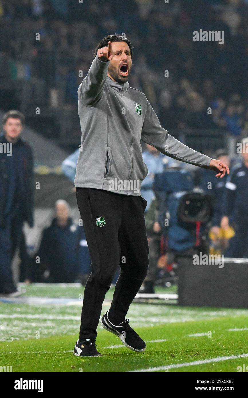 14. Dezember 2024, Benito Stirpe Stadium, Frosinone, Italien; Fußballspiel Serie B; Frosinone gegen Sassuolo; Fabio Grosso Cheftrainer von US Sassuolo Stockfoto