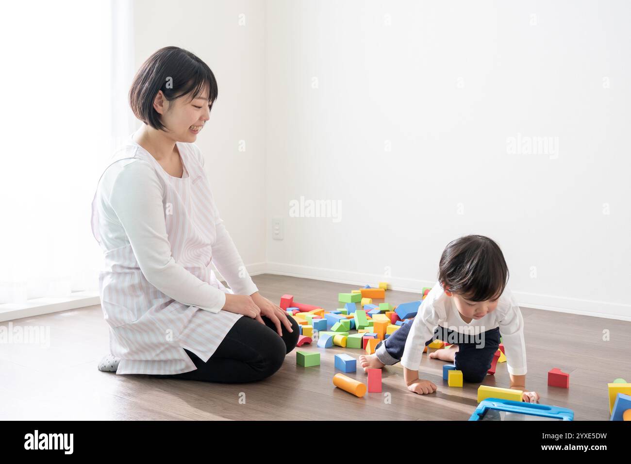 Japanisches Eltern- und Kind Stockfoto