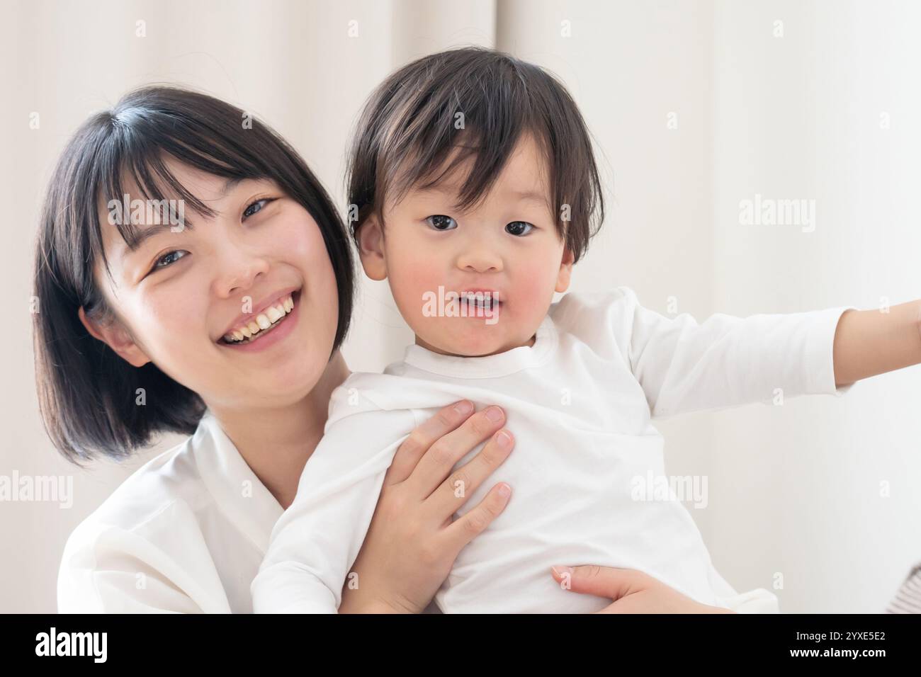 Japanisches Eltern- und Kind Stockfoto