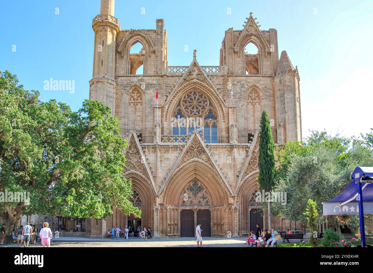 Lala Mustafa Pasa Moschee, Famagusta, Bezirk Famagusta, Türkische Republik Nordzypern Stockfoto