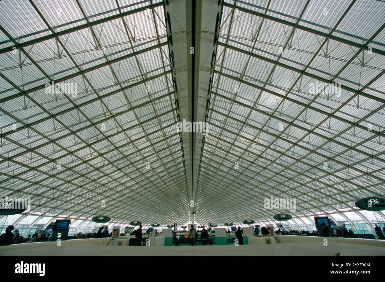 Internationaler Flughafen Charles de Gaulle, Paris, Frankreich Stockfoto