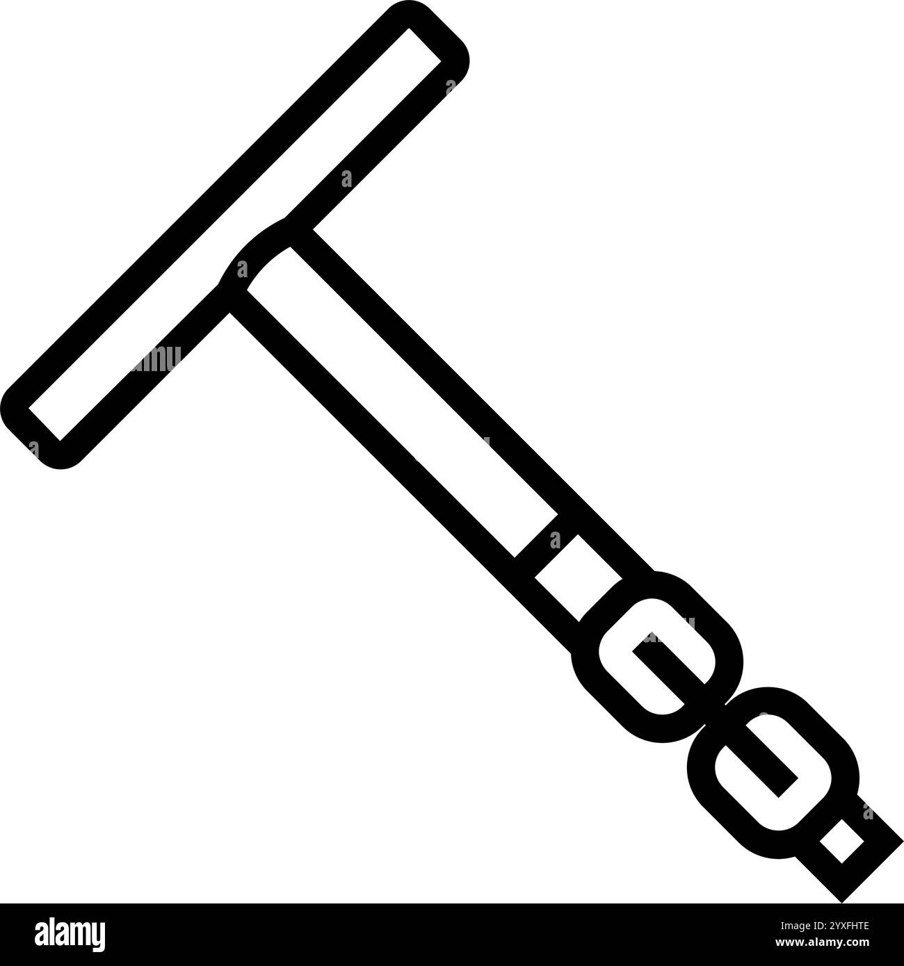 Zündkerzenschlüssel Autoreparaturlinie Symbol Vektorillustration Stock Vektor