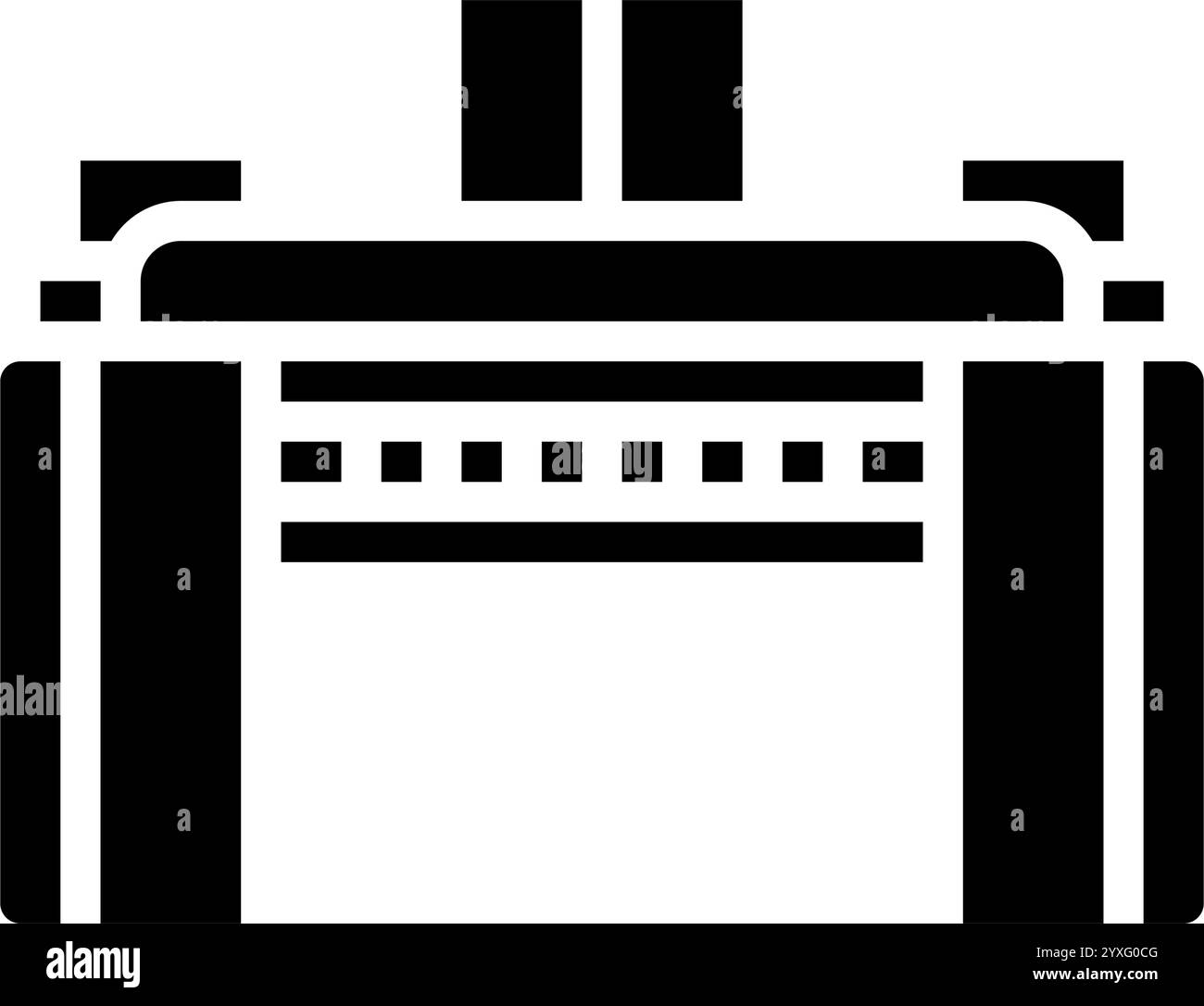 Ölfilterschlüssel Autoreparatur Glyphe Symbol Vektor Illustration Stock Vektor