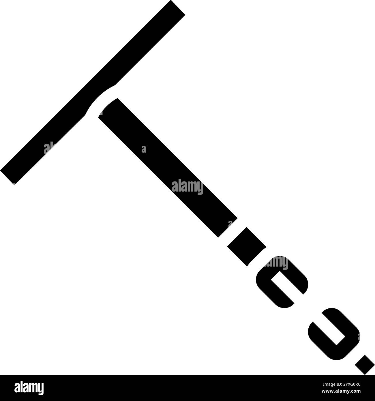 Zündkerzenschlüssel Autoreparatur Glyphe Symbol Vektor Illustration Stock Vektor