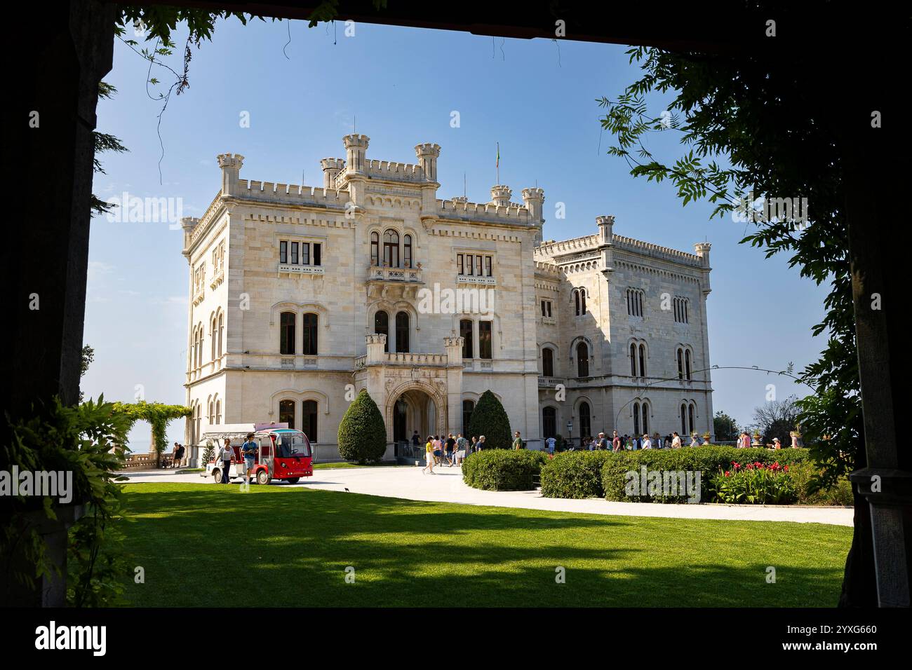 Castello di Miramare, Triest, Italien Stockfoto
