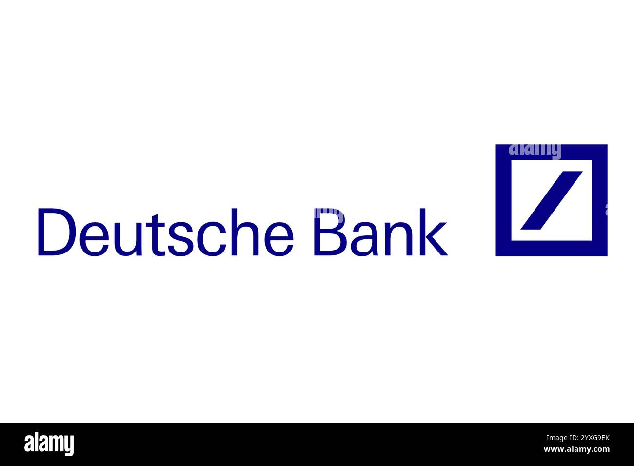 Firmenlogo, Firmenlogo, Logo, CI, Corporate Identity, Abbildung, Grafik, Unternehmen, Deutsche Bank AG, Universalbank, Hauptsitz Stockfoto