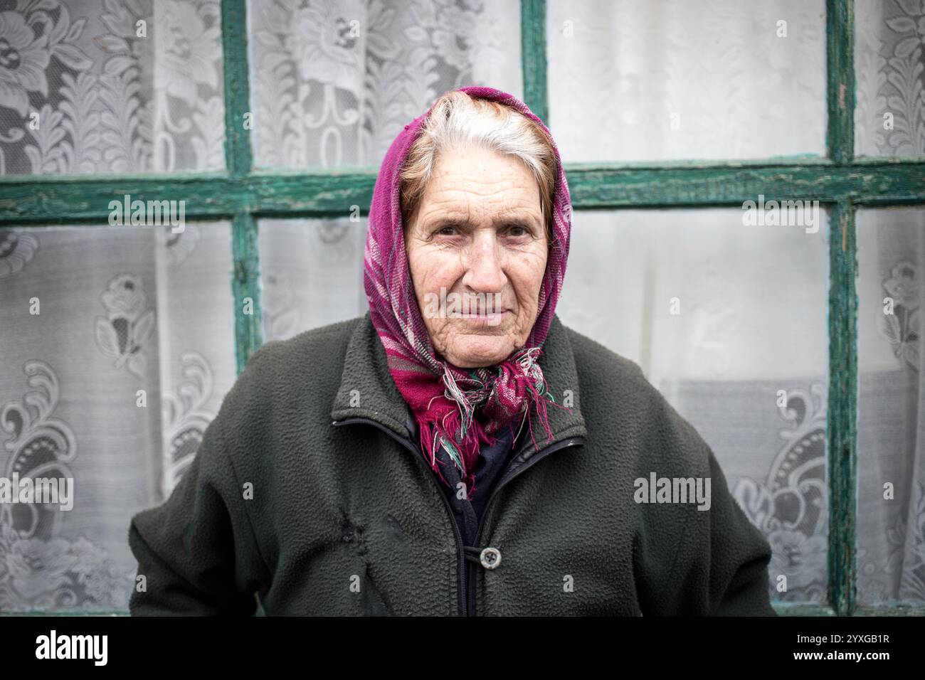 Porträt eines Ladenbesitzers, Kertsch, Krim, Ukraine, Europa Stockfoto