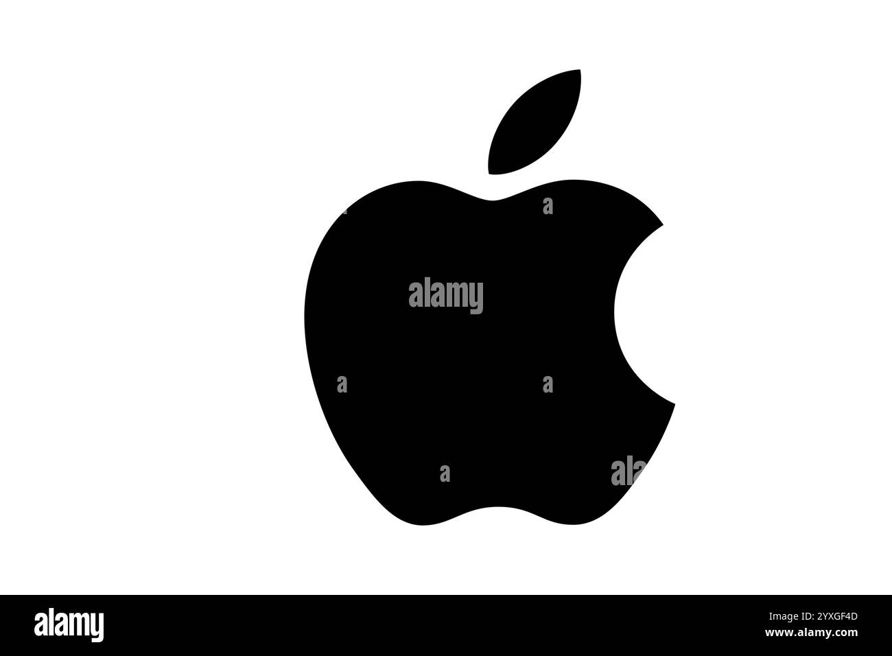 Firmenlogo, Firmenlogo, Logo, CI, Corporate Identity, Abbildung, Grafik, Unternehmen, Unternehmen, Apple, Computerhersteller, USA, North Ameri Stockfoto