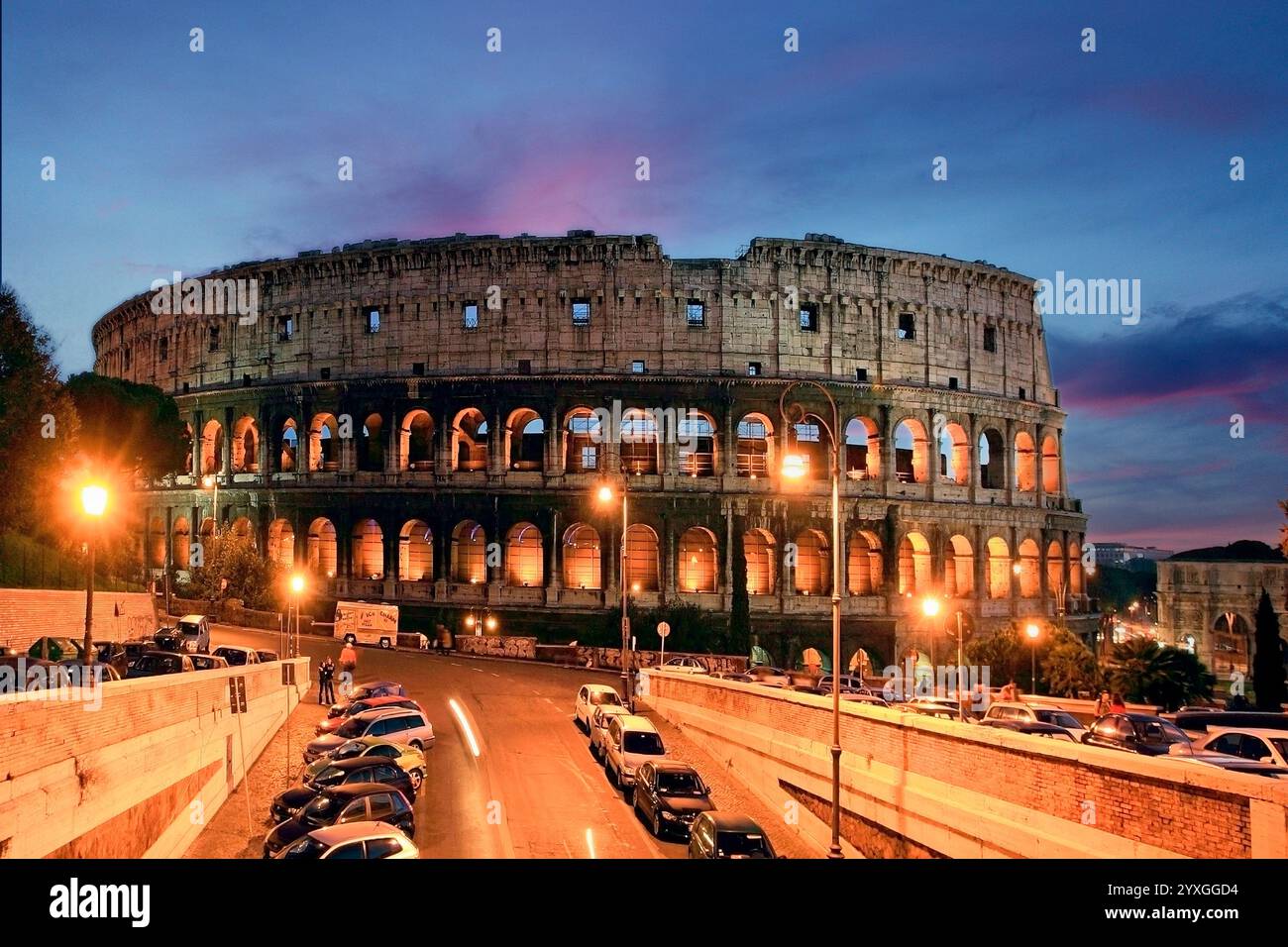 Italien Lazio Rom Kolosseum Stockfoto