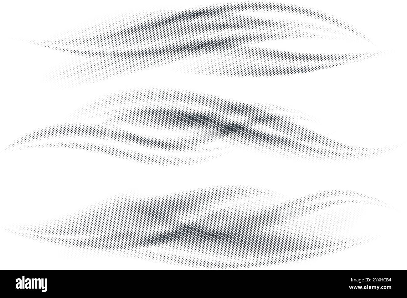 Abstrakter Hintergrund der Halbtonwelle Stock Vektor