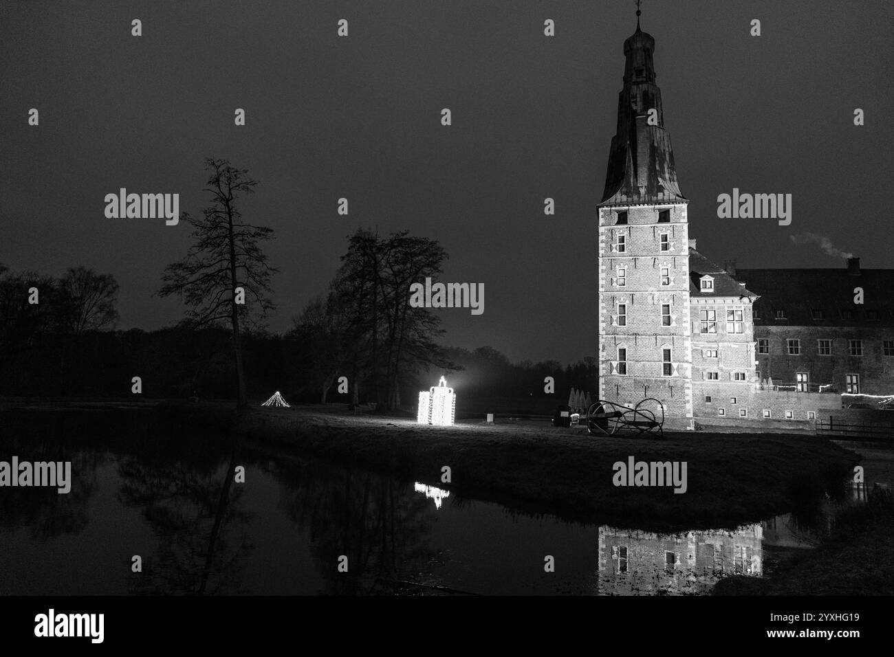 weihnachtsfeier auf dem Schloss raesfeld Stockfoto