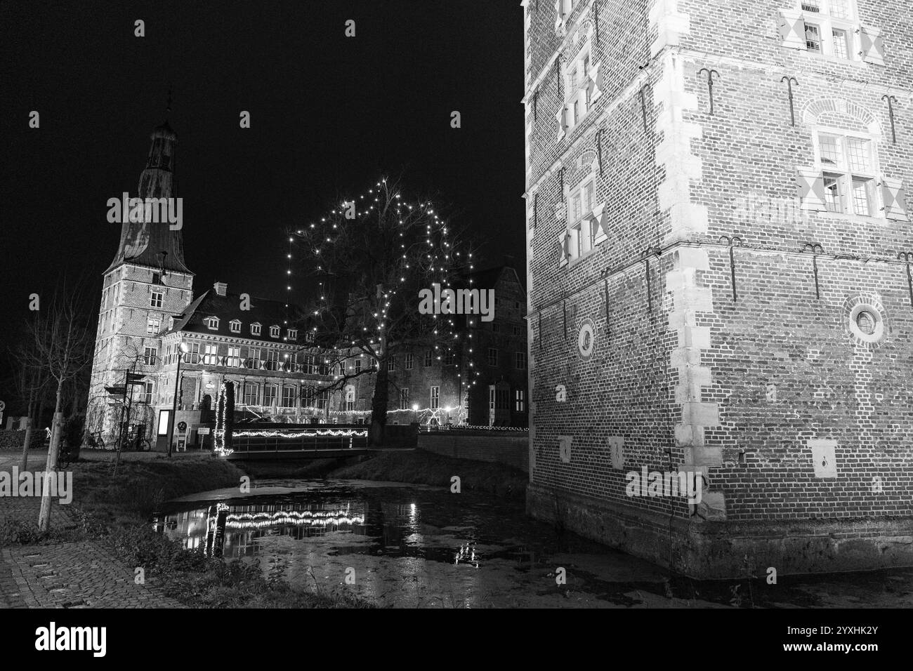 weihnachtsfeier auf dem Schloss raesfeld Stockfoto