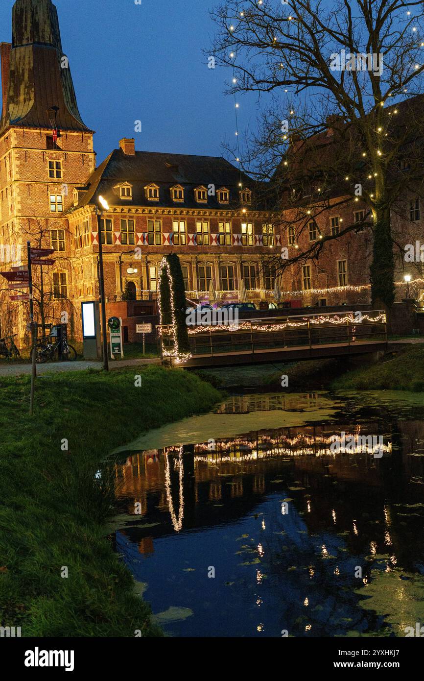 weihnachtsfeier auf dem Schloss raesfeld Stockfoto