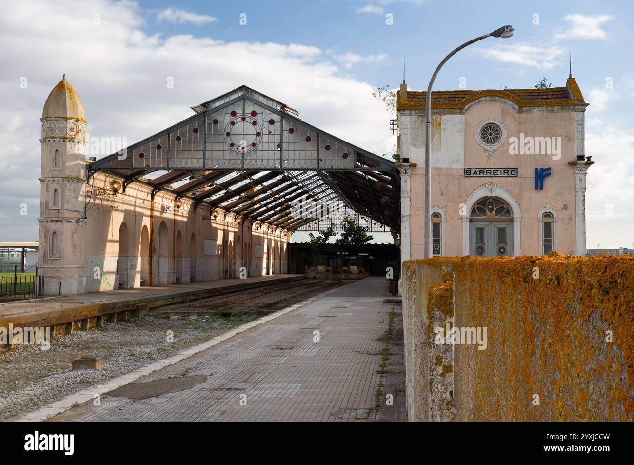 Der alte Bahnhof Barreiro in High Definition Stockfoto