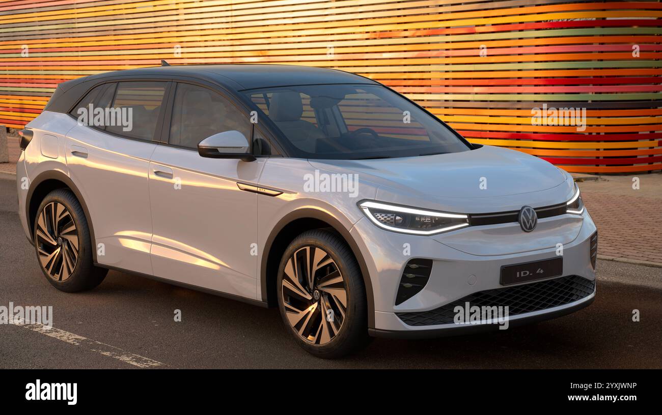 Volkswagen ID.4 GTX – sportlicher elektrischer SUV Stockfoto