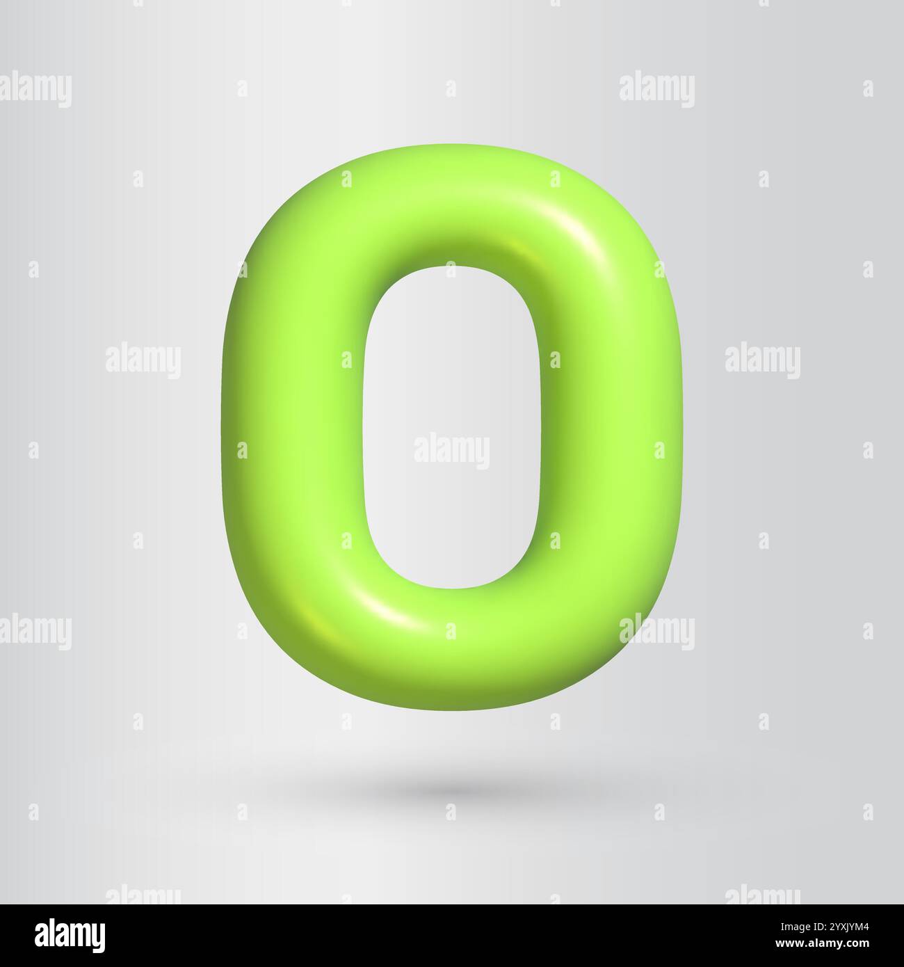 3D-Formatnummer 0. Null Stock Vektor