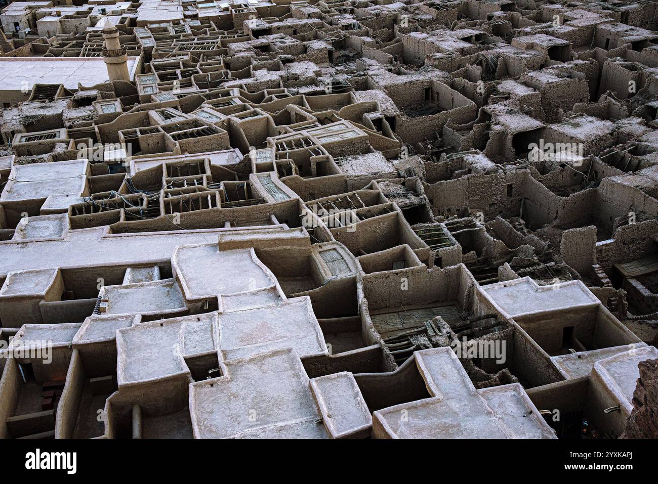 Saudi-Arabien, Al Ula, 17-11-2024, altes Viertel, teilweise restauriert, teilweise noch baufällig, von oben. ANP / Hollandse Hoogte / Roel Burgler niederlande aus - belgien aus Stockfoto