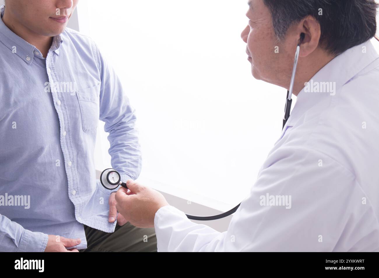 Arzt und Patient Stockfoto