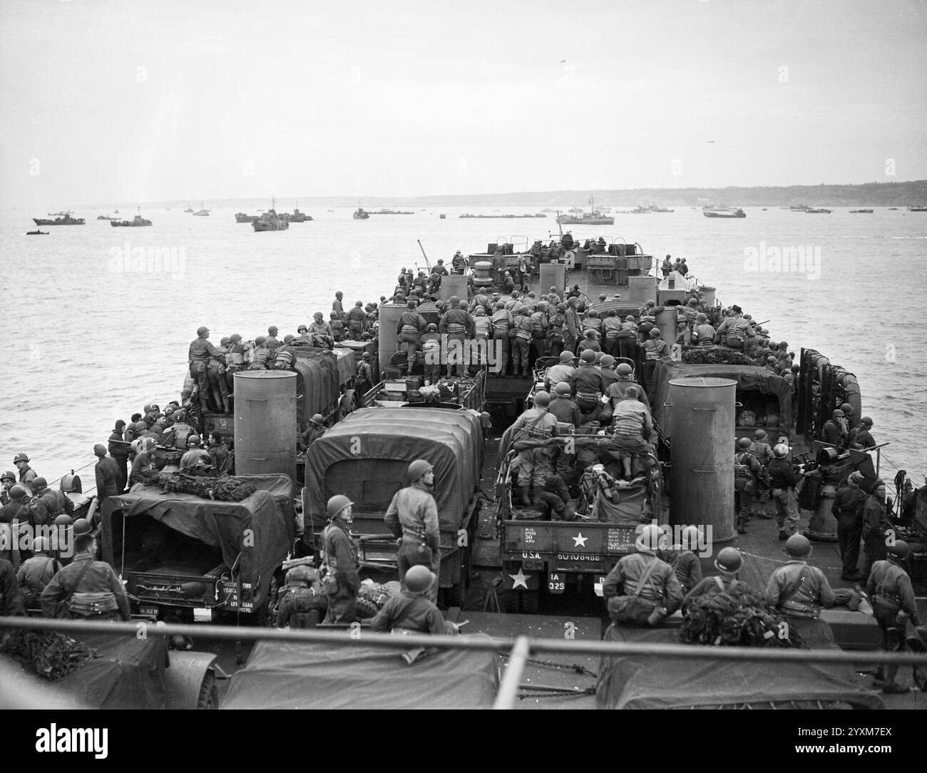 Die Royal Navy während der Zweiten Welt Wa r- Operation Overlord (die Normandie Landungen), D-Day, 6. Juni 1944 Stockfoto