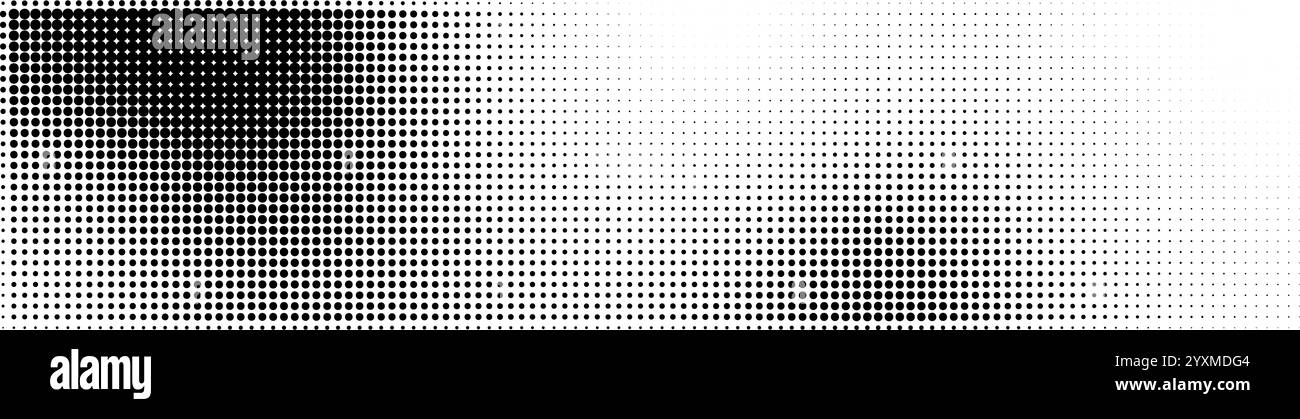Abstrakter Verlaufshintergrund mit gepunktetem Wellenmuster und Rauschen. Schwarz-weiß-Grafik im Retro-Muster. Abbildung des flachen Vektors isoliert Stock Vektor Abstrakter Verlaufshintergrund mit gepunktetem Wellenmuster und Rauschen. Schwarz-weiß-Grafik im Retro-Muster. Abbildung des flachen Vektors isoliert Stock Vektor