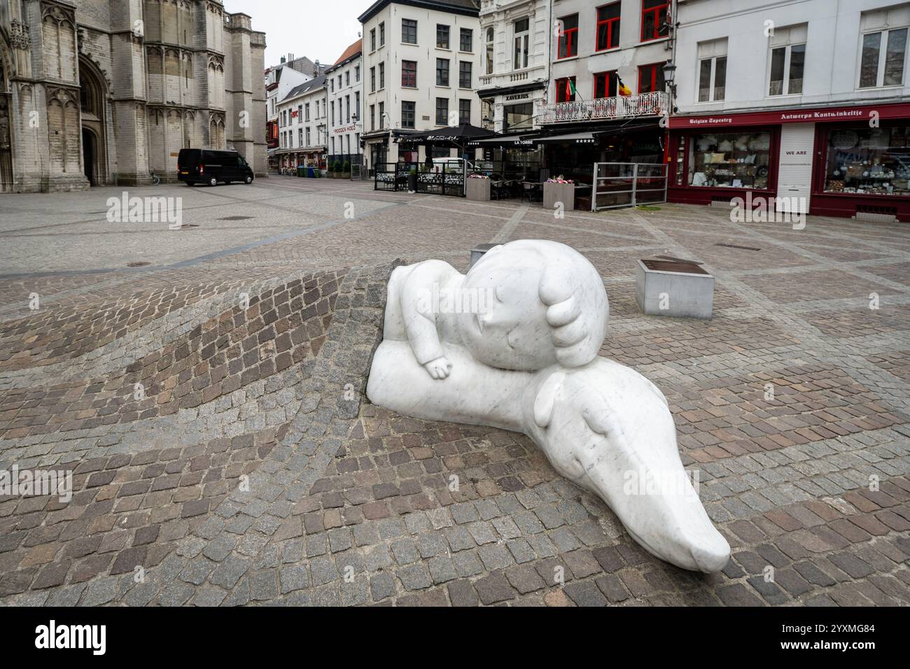 Belgien Nello und patrasche Statue Stockfoto