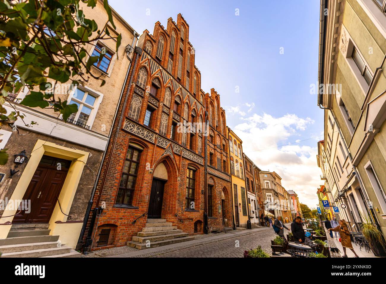 Das Haus des alten Nicolaus Kopernikus, Astronom, jetzt sein Museum in Torun, Polen Stockfoto