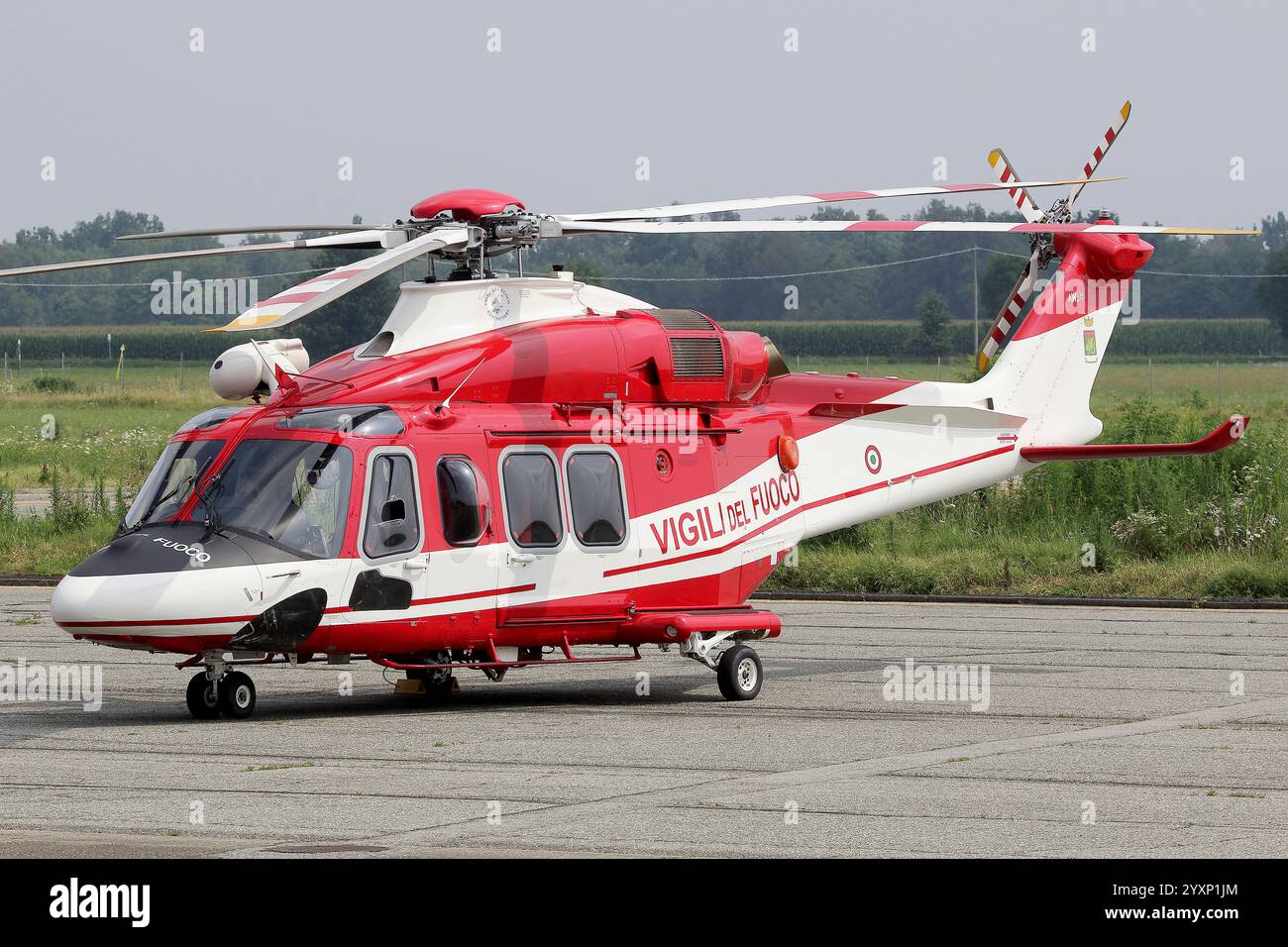 AW139 Hubschrauber des italienischen Vigili del Fuoco. Stockfoto
