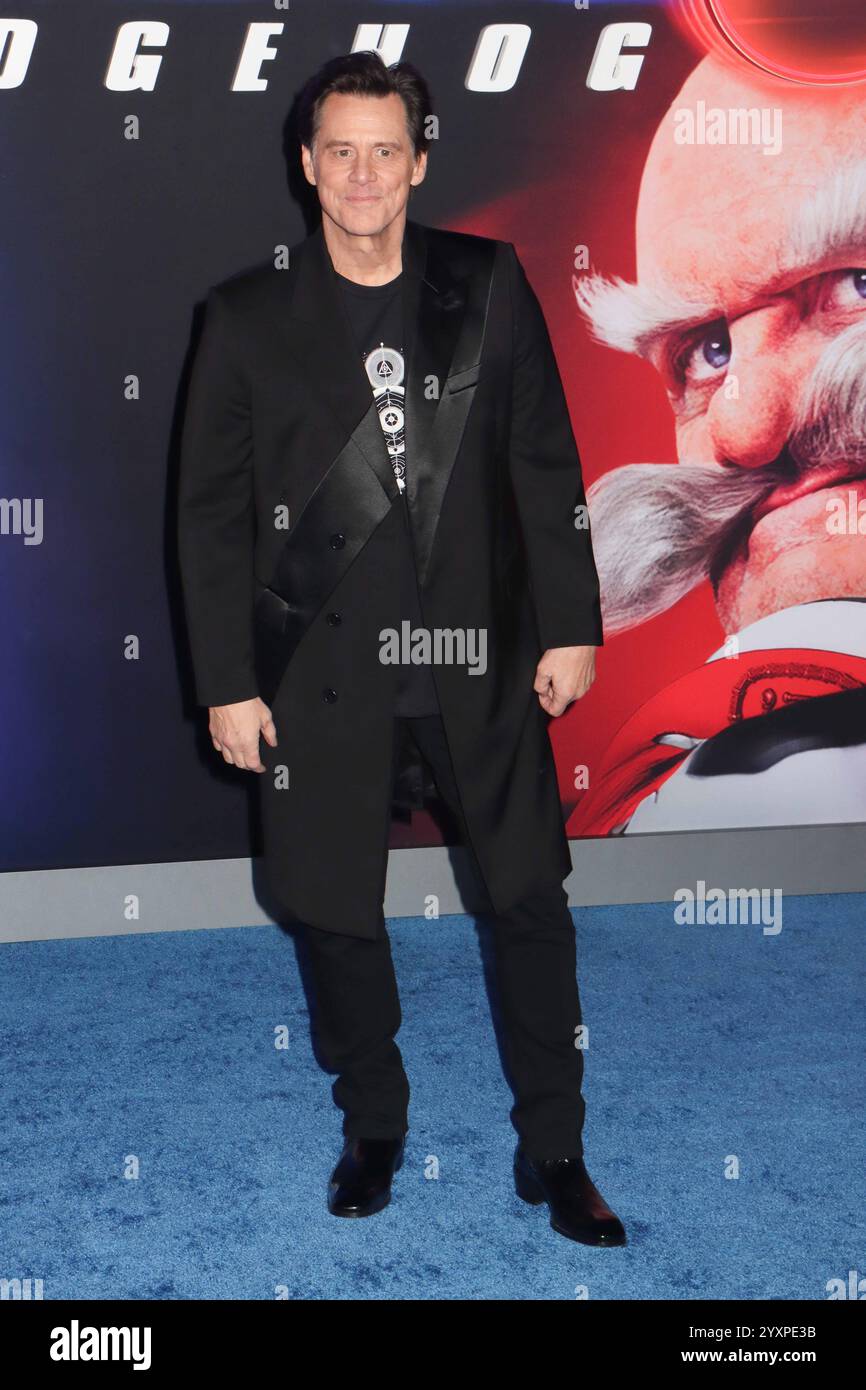 Jim Carrey 12/16/2024 die Premiere von Sonic the Hedgehog 3 in Los Angeles im TCL Chinese Theatre in Hollywood, CA. Foto: I. Hasegawa / HNW / Picturelux Stockfoto