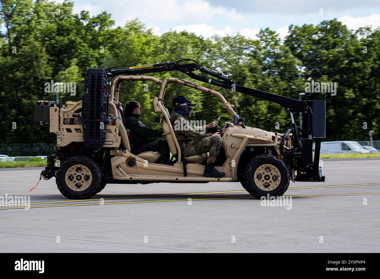 Nutzfahrzeug MRZR-D4 für die Spezialkräfte der Bundeswehr. Stockfoto