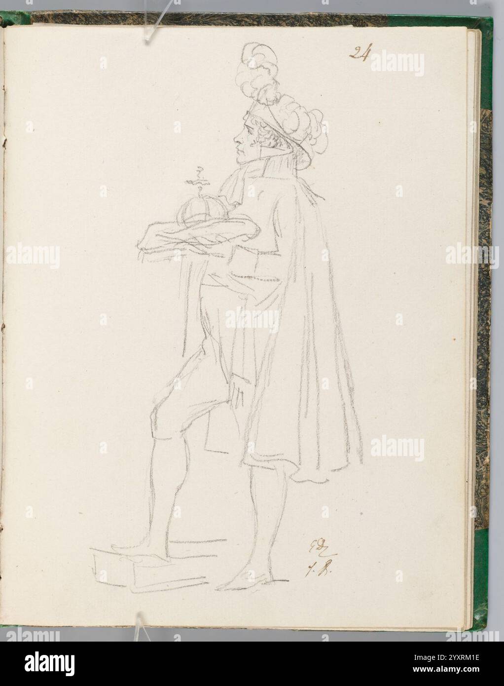 David - 1943.1815.13.24, Berthier, Maréchal de France, mit der Kaiserlichen Kugel Karls des Großen. Stockfoto