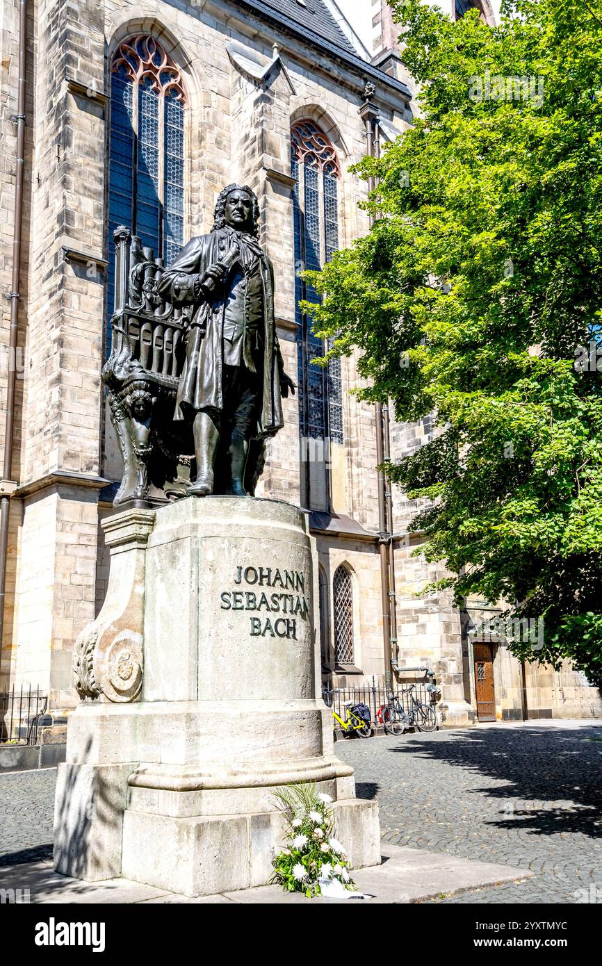 St. Thomas Kirche, Leipzig, Deutschland Stockfoto