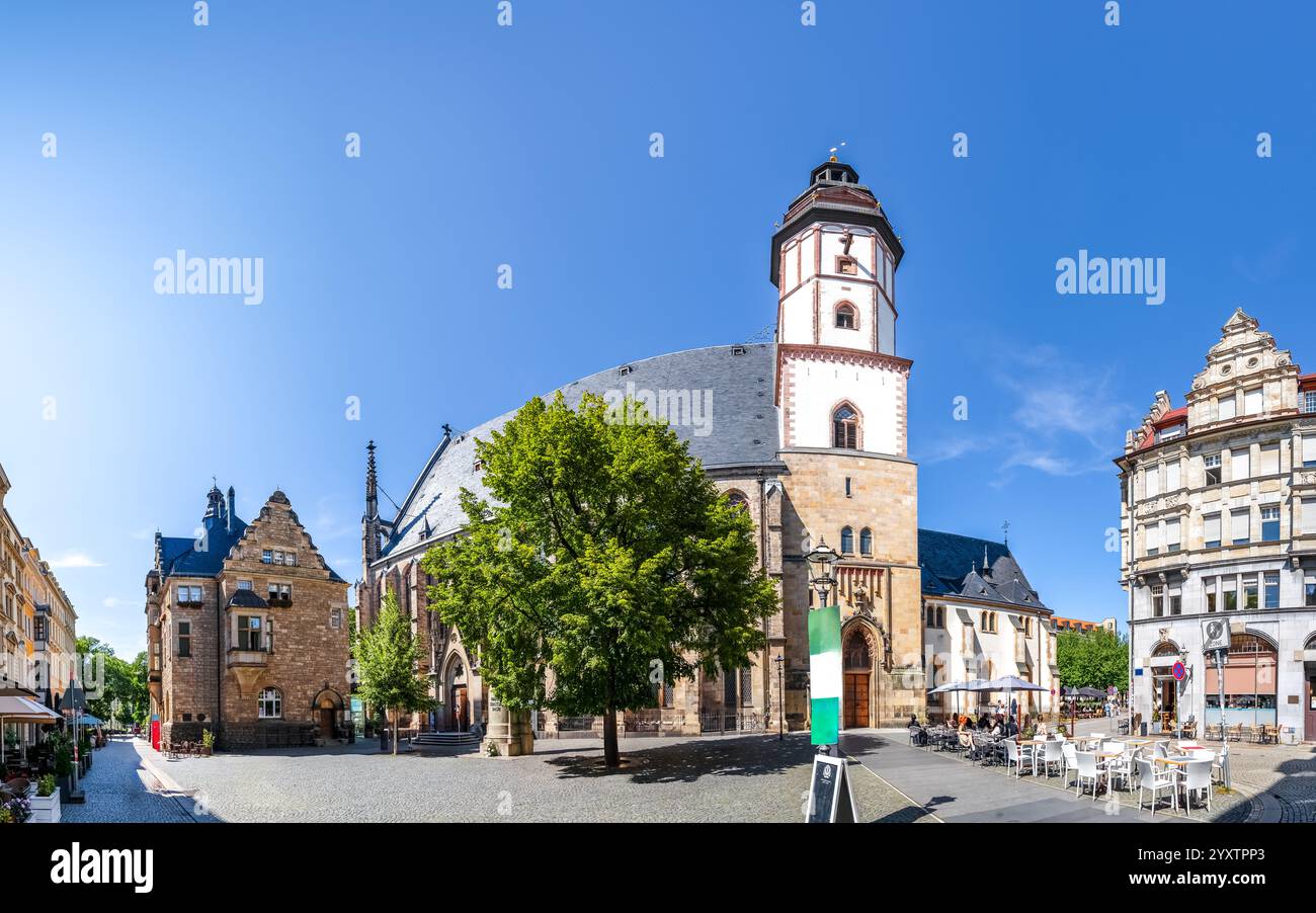 St. Thomas Kirche, Leipzig, Deutschland Stockfoto