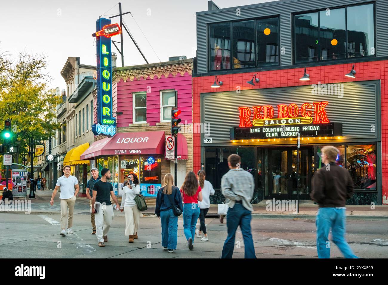 Downtown Madison, Wisconsin, USA Stockfoto