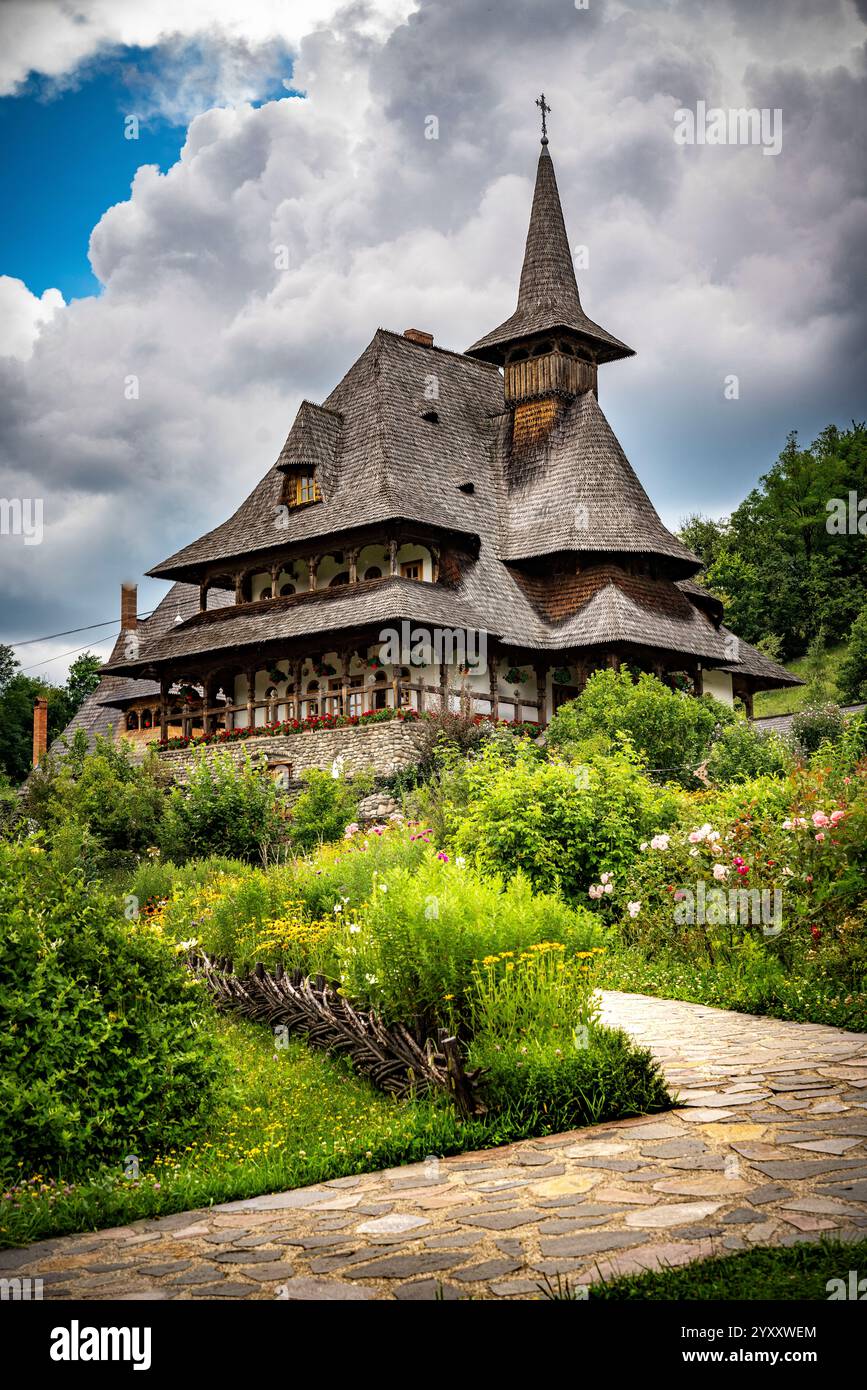 Holzkirchen Barsana Kloster Stockfoto