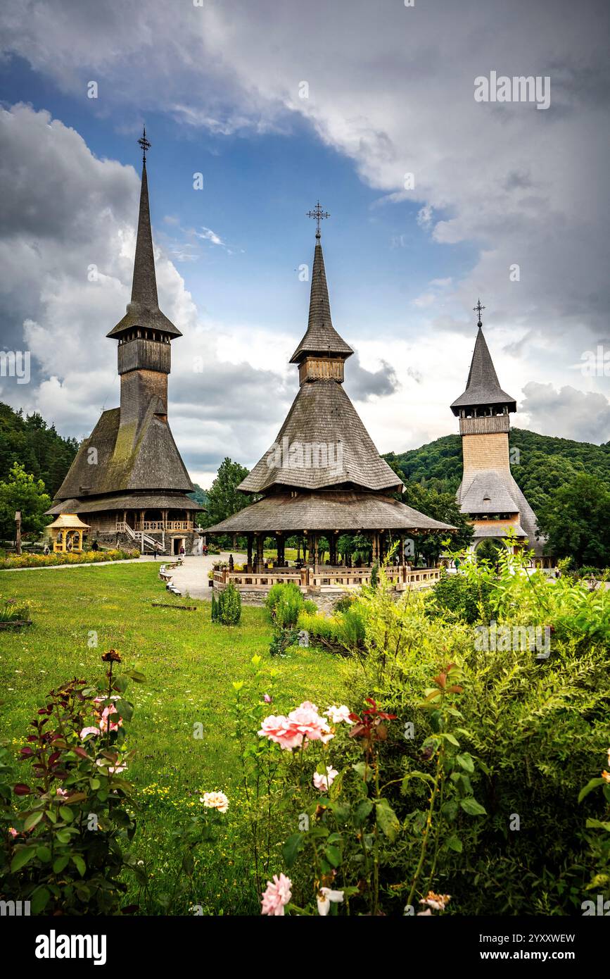 Holzkirchen Barsana Kloster Stockfoto