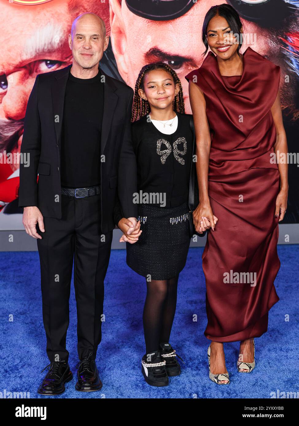 Hollywood, Usa. Dezember 2024. HOLLYWOOD, LOS ANGELES, KALIFORNIEN, USA - 16. DEZEMBER: Brian Robbins und Tracy James kommen zur Los Angeles Premiere von Paramount Pictures 'Sonic the Hedgehog 3', die am 16. Dezember 2024 im TCL Chinese Theatre IMAX in Hollywood, Los Angeles, Kalifornien, USA stattfand. (Foto: Xavier Collin/Image Press Agency) Credit: Image Press Agency/Alamy Live News Stockfoto