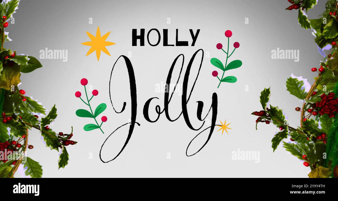 Bild von heiligem Text auf heiligem und weißem Hintergrund. weihnachten, Winter, Tradition und Festkonzept digital generiertes Bild. Stockfoto