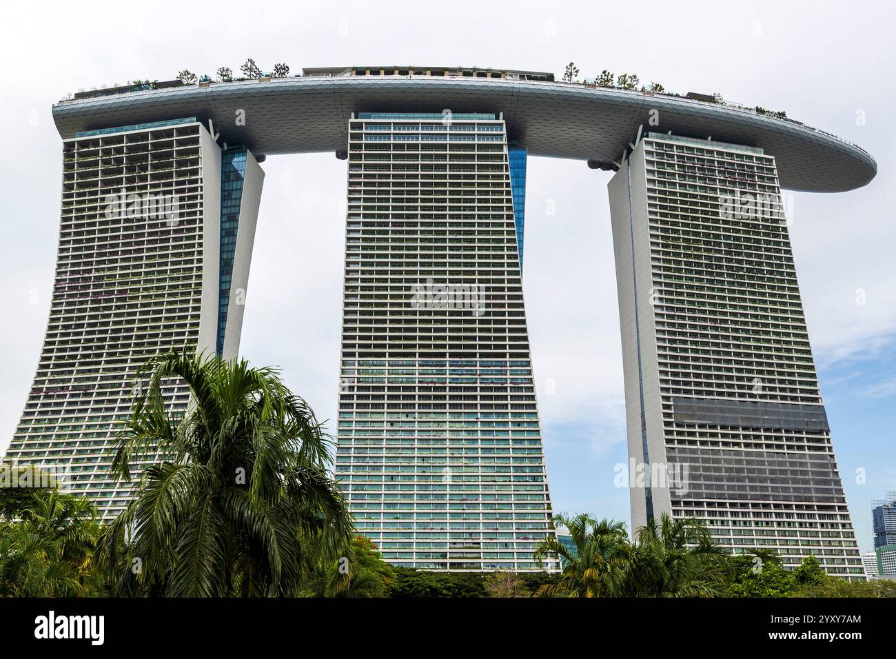 The Three Towers of the Marina Bay Sands Hotel, Singapur, Foto: David Rowland / One-Image.com Stockfoto