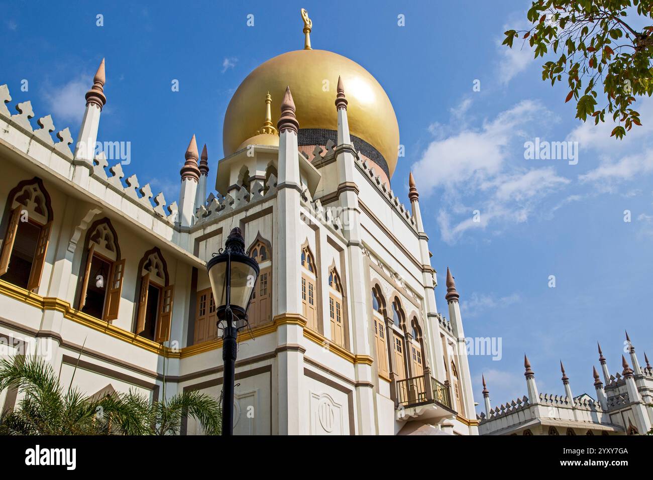 Masjid Sultan oder Sultan Moschee, ein religiöses Wahrzeichen in Singapur. Foto: David Rowland / One-Image.com Stockfoto