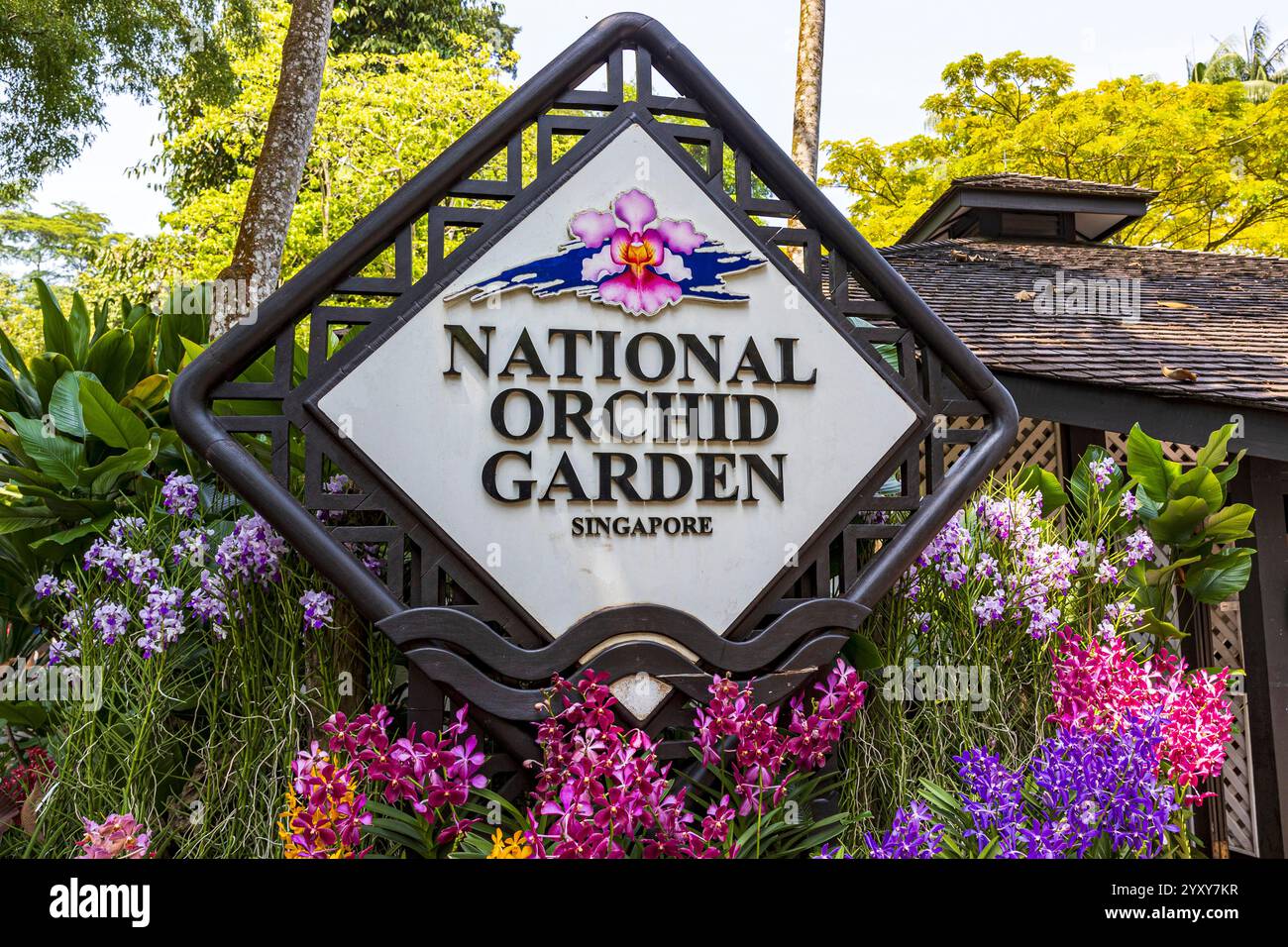 National Orchid Garden, Singapur, Foto: David Rowland / One-Image.com Stockfoto