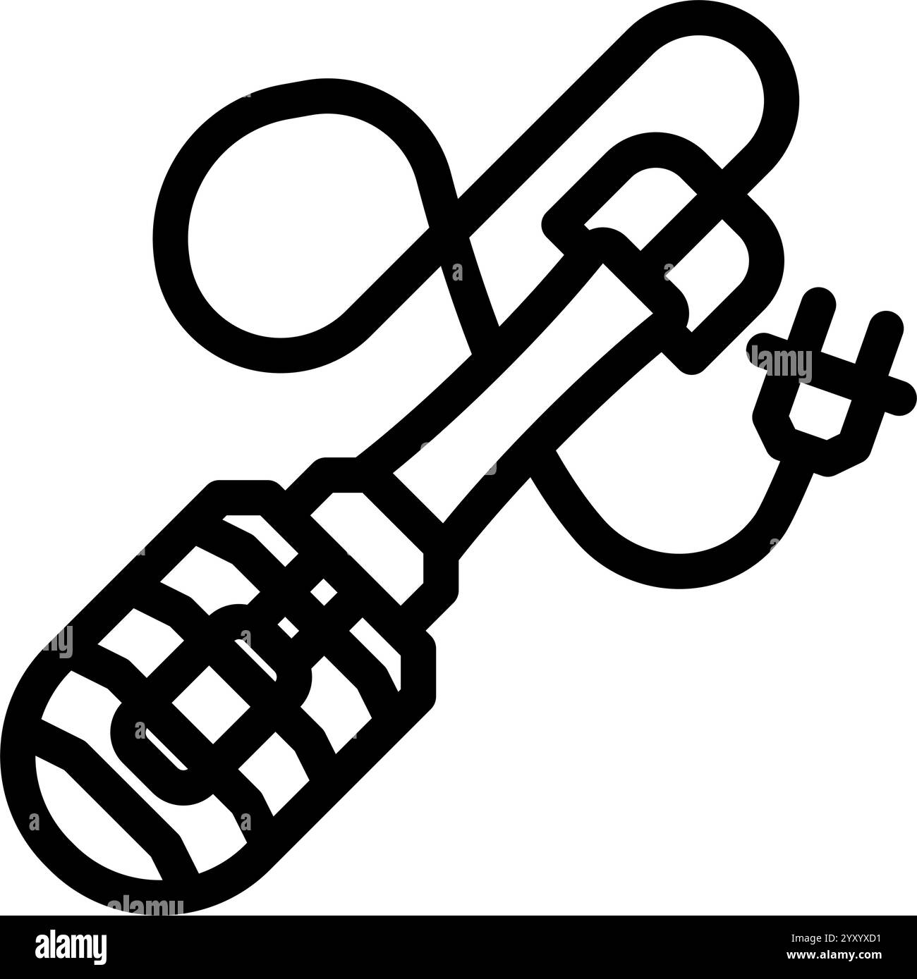 Werkstattleuchte Autoreparaturwerkzeug Linie Symbol Vektorillustration Stock Vektor