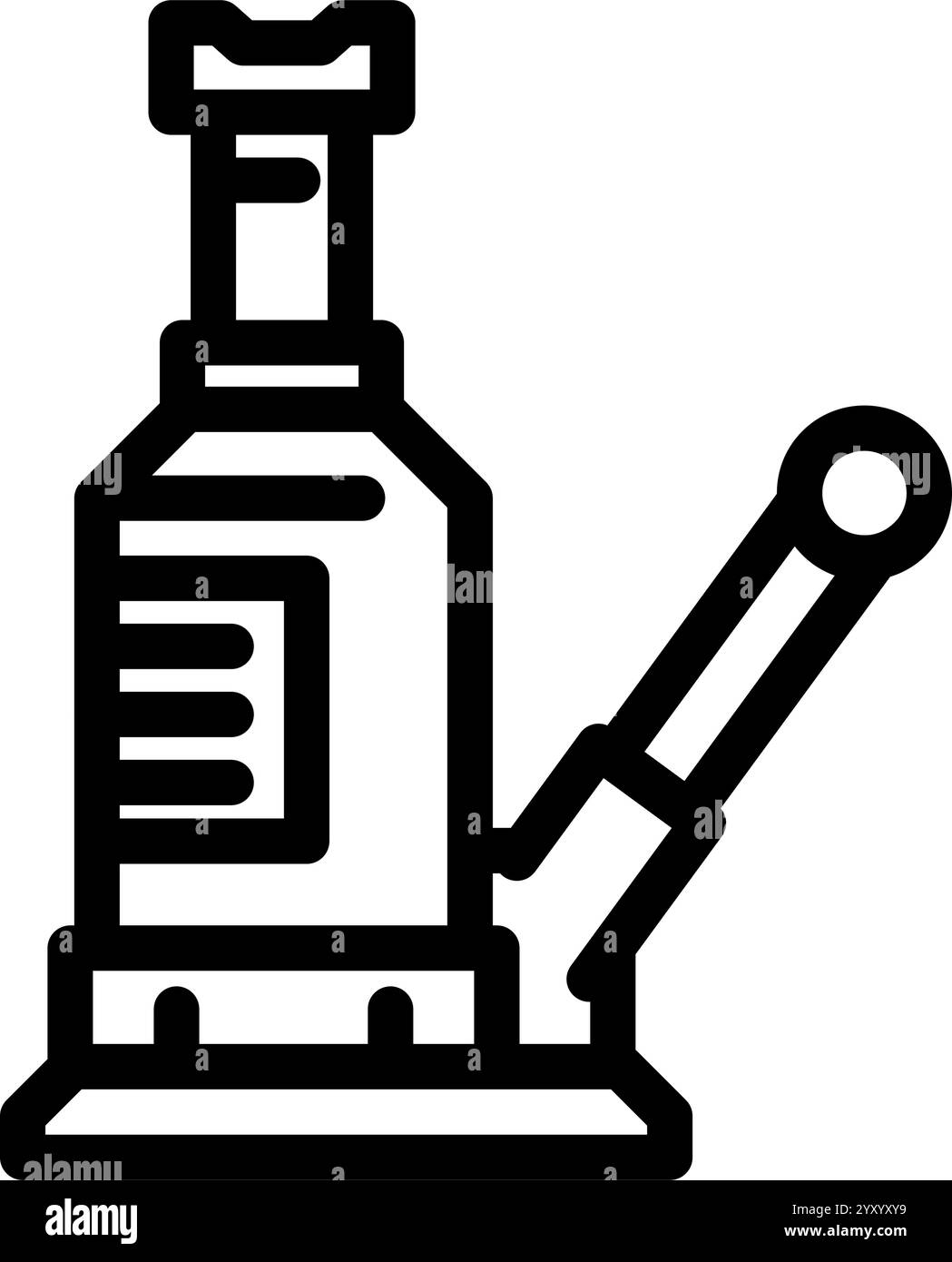 jack Car Repair Tool Linie Symbol Vektor Illustration Stock Vektor