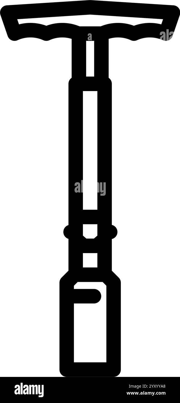 Zündkerzenschlüssel Autoreparaturlinie Symbol Vektorillustration Stock Vektor