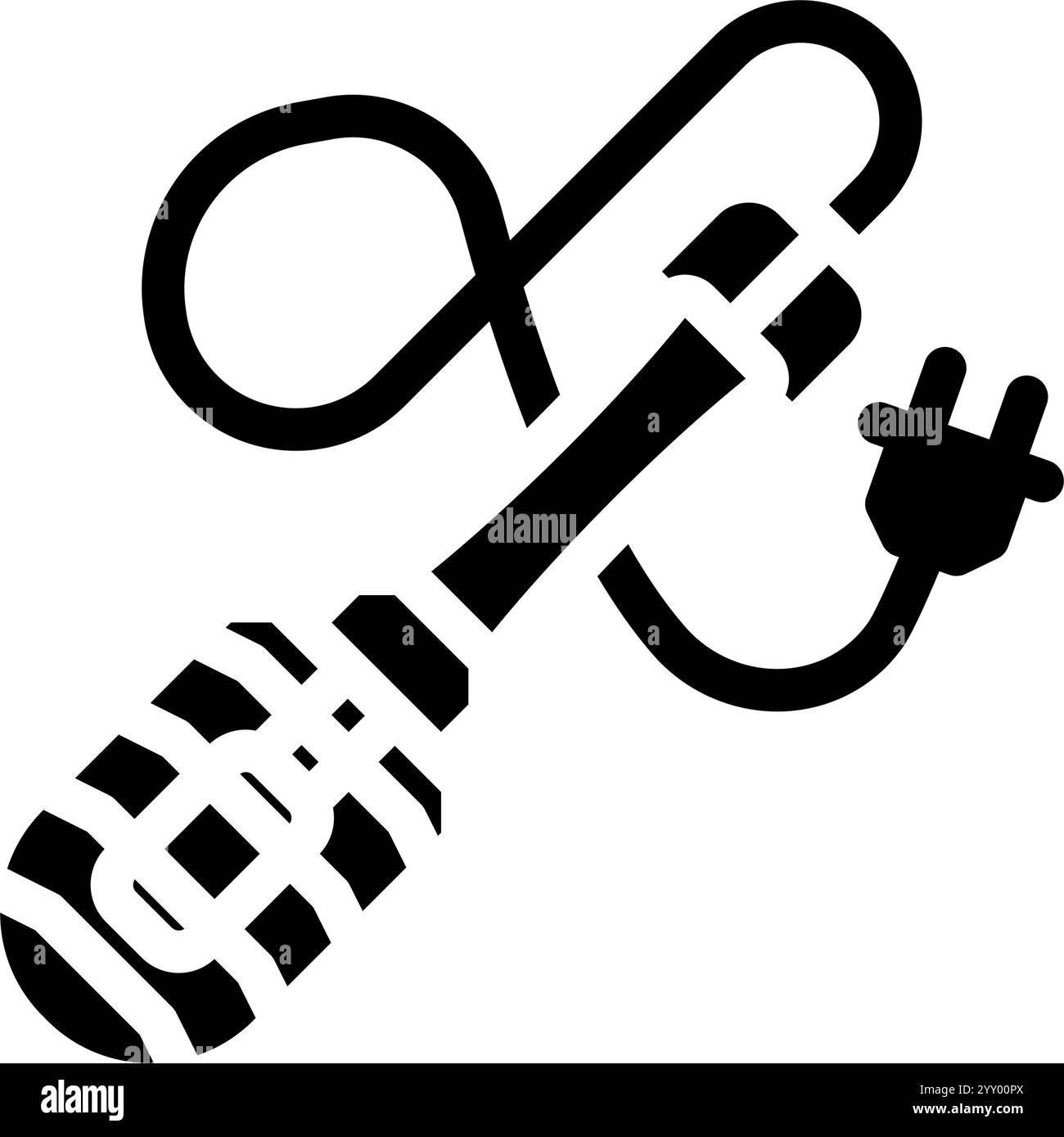 Werkstattleuchte Autoreparaturwerkzeug Glyphe Symbol Vektor Illustration Stock Vektor
