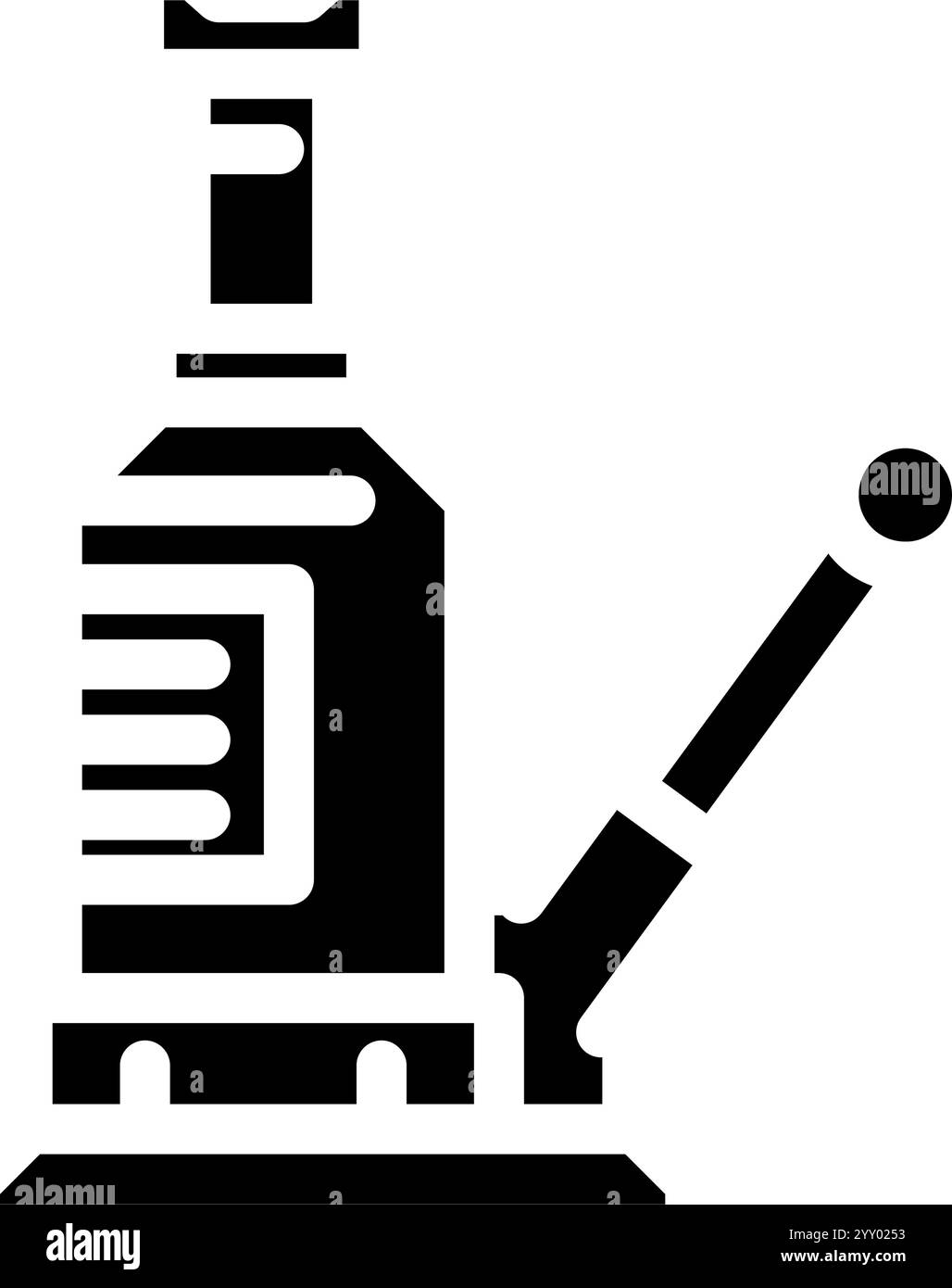 jack Car Repair Tool Glyph Symbol Vektor Illustration Stock Vektor